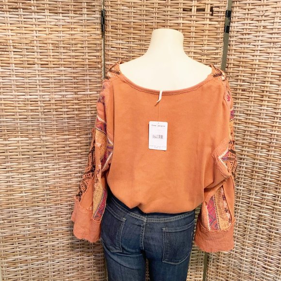 Free People Cross Country Sienna Bell Sleeve Top Small - Picture 8 of 12